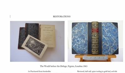 Restored Book bindings